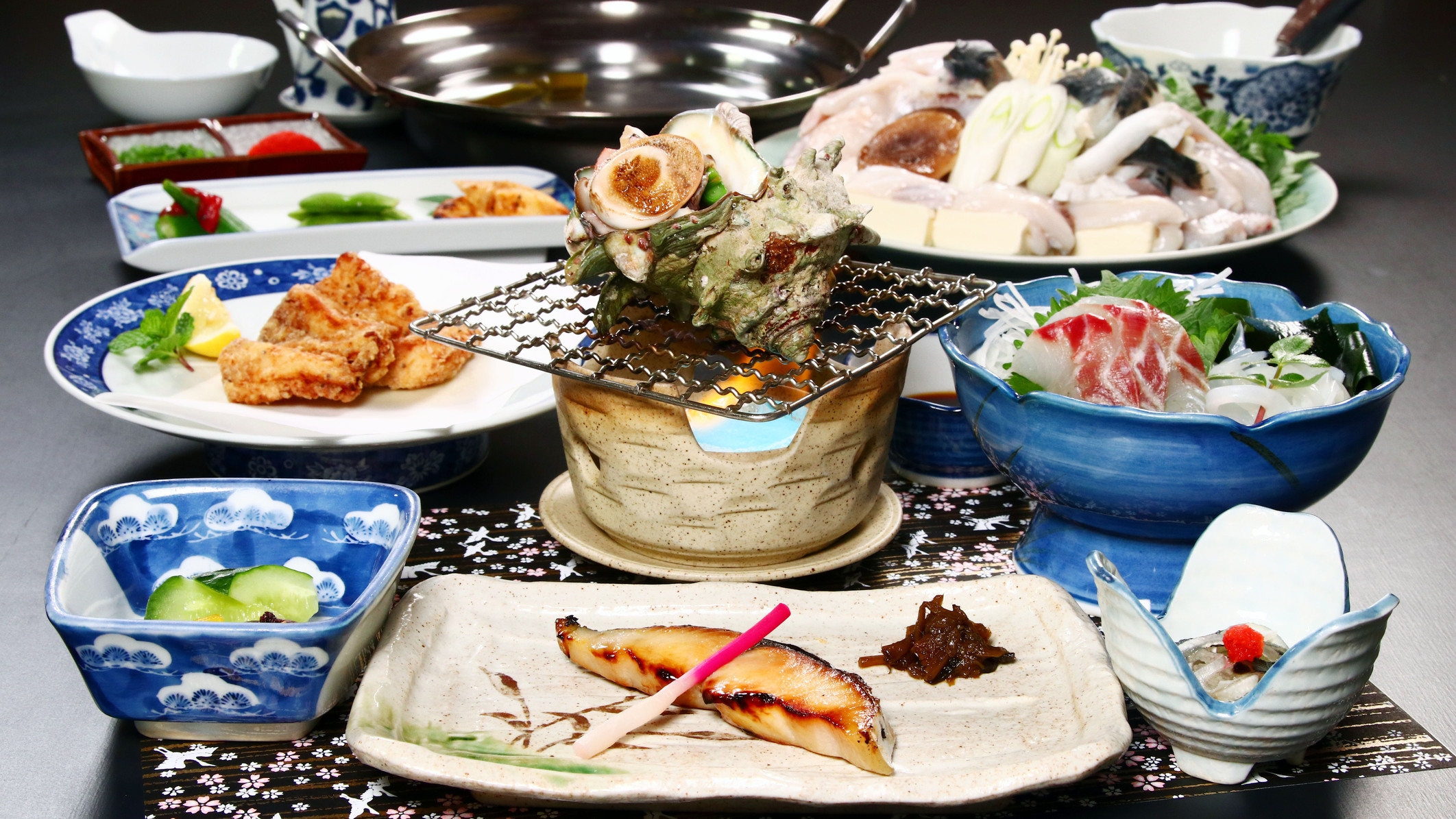 【6名様までお部屋で夕食◇確約】ふぐ＆磯料理◇2食付◆冬の幸＆海の幸を食す贅沢コース！★冬季限定★