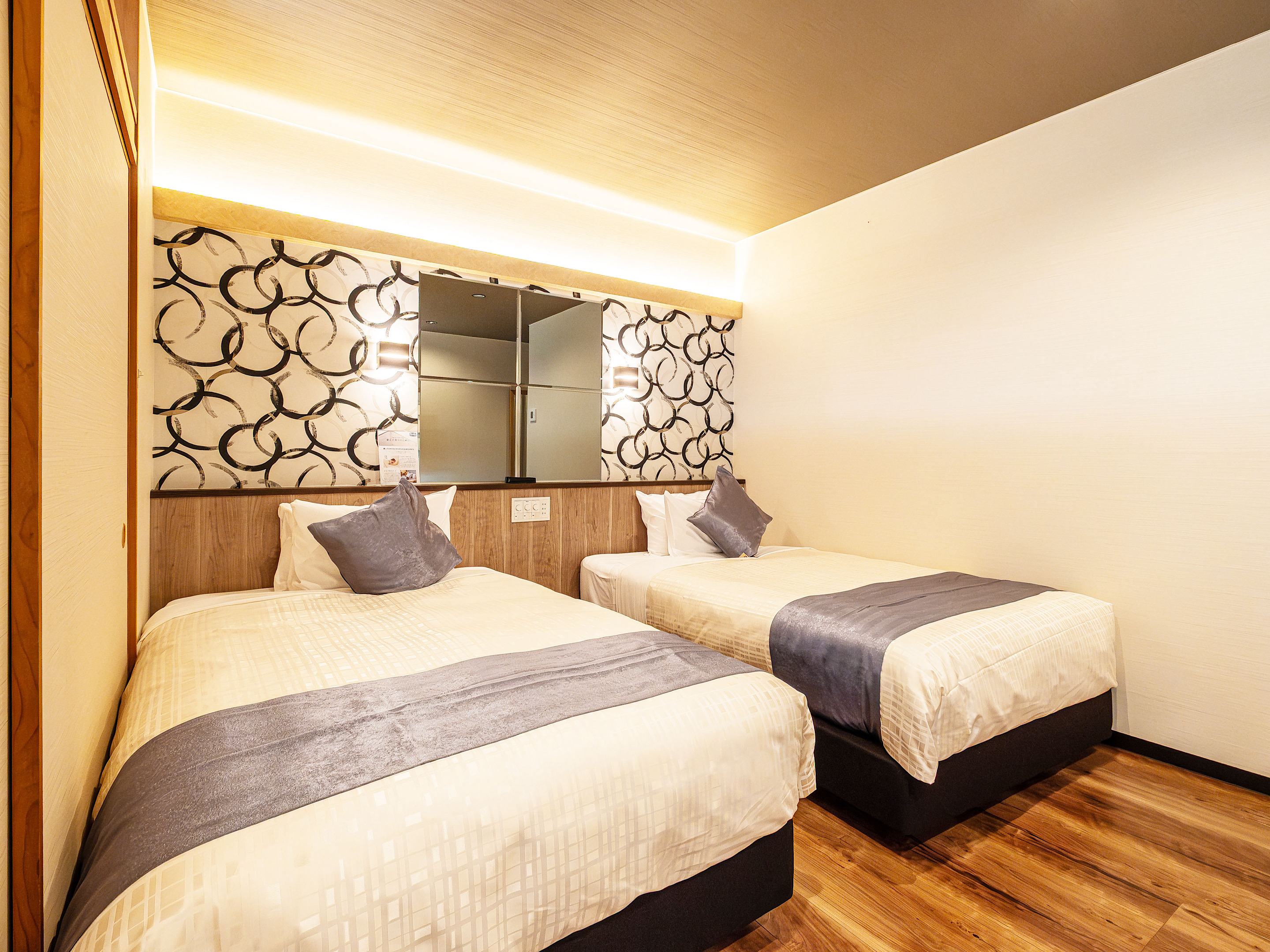 【和モダン和洋室】ペット同伴客室　46平米　露天岩風呂