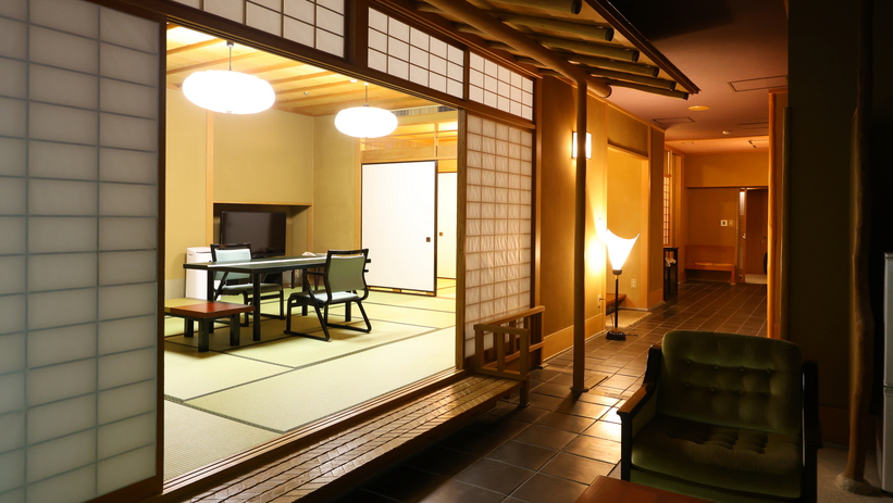 【迎賓館】「古金襴」200平米温泉内風呂付和洋室