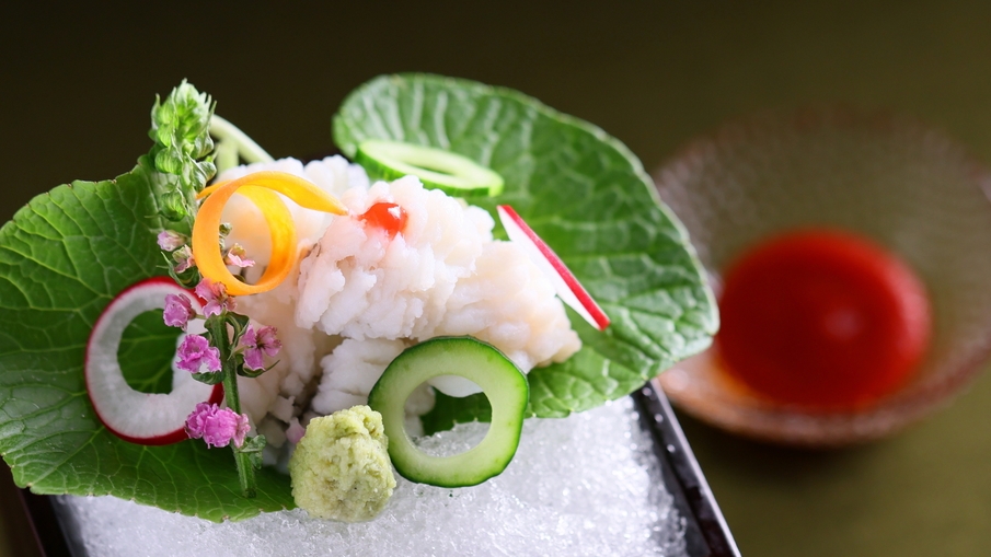 【夏季限定】特選会席◆1日10名様限定グレードアップ美食プラン 「鱧料理一品」＆「鮎ご飯」1泊2食付