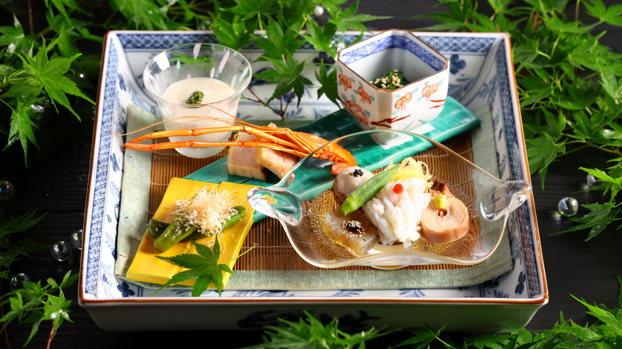 【2025夏】夏らしい野菜やひと工夫凝らした品々で、目でも楽しめる7品を味わう前菜