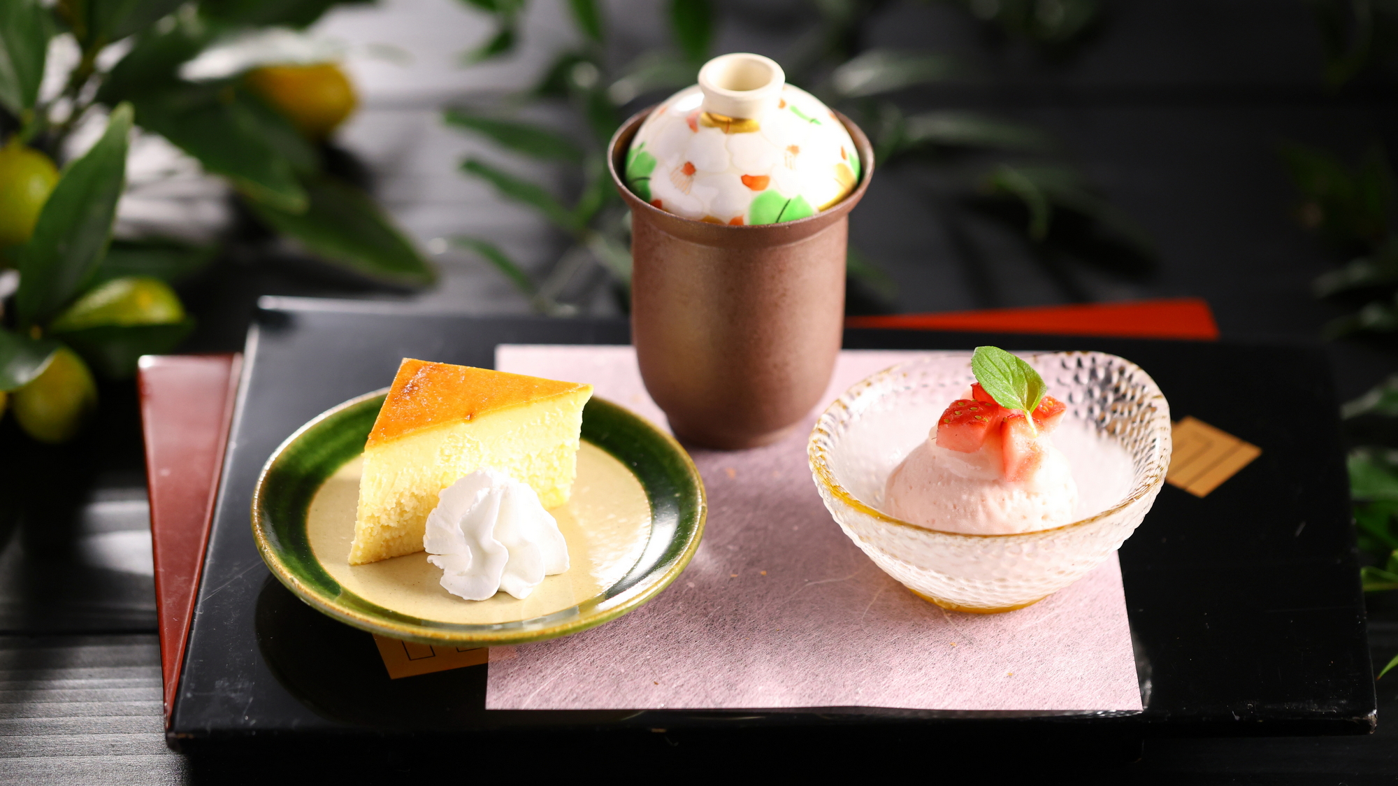 【2025冬】デザート／イチゴのアイスや南瓜プリン、温州ミカンのベイクドチーズケーキで冬と春を一度に