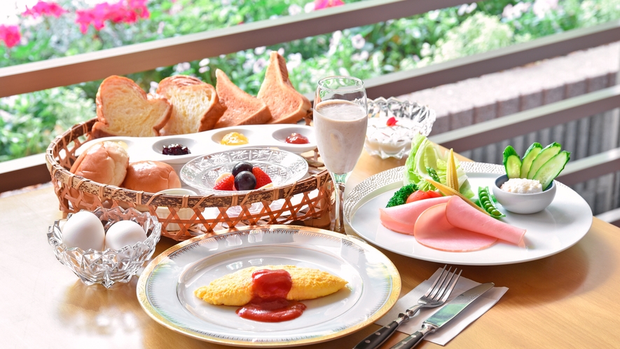 【ご朝食一例・洋食】ご希望のお客様には洋食のご朝食をご用意いたしております。※リクエスト制