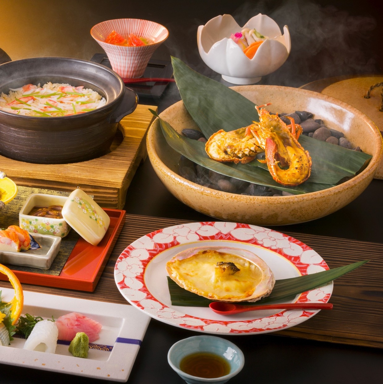 【冬の味覚】１日７組＆2/29まで限定♪伊勢海老・あわび・ずわい蟹などちょっと贅沢に冬は温泉で！