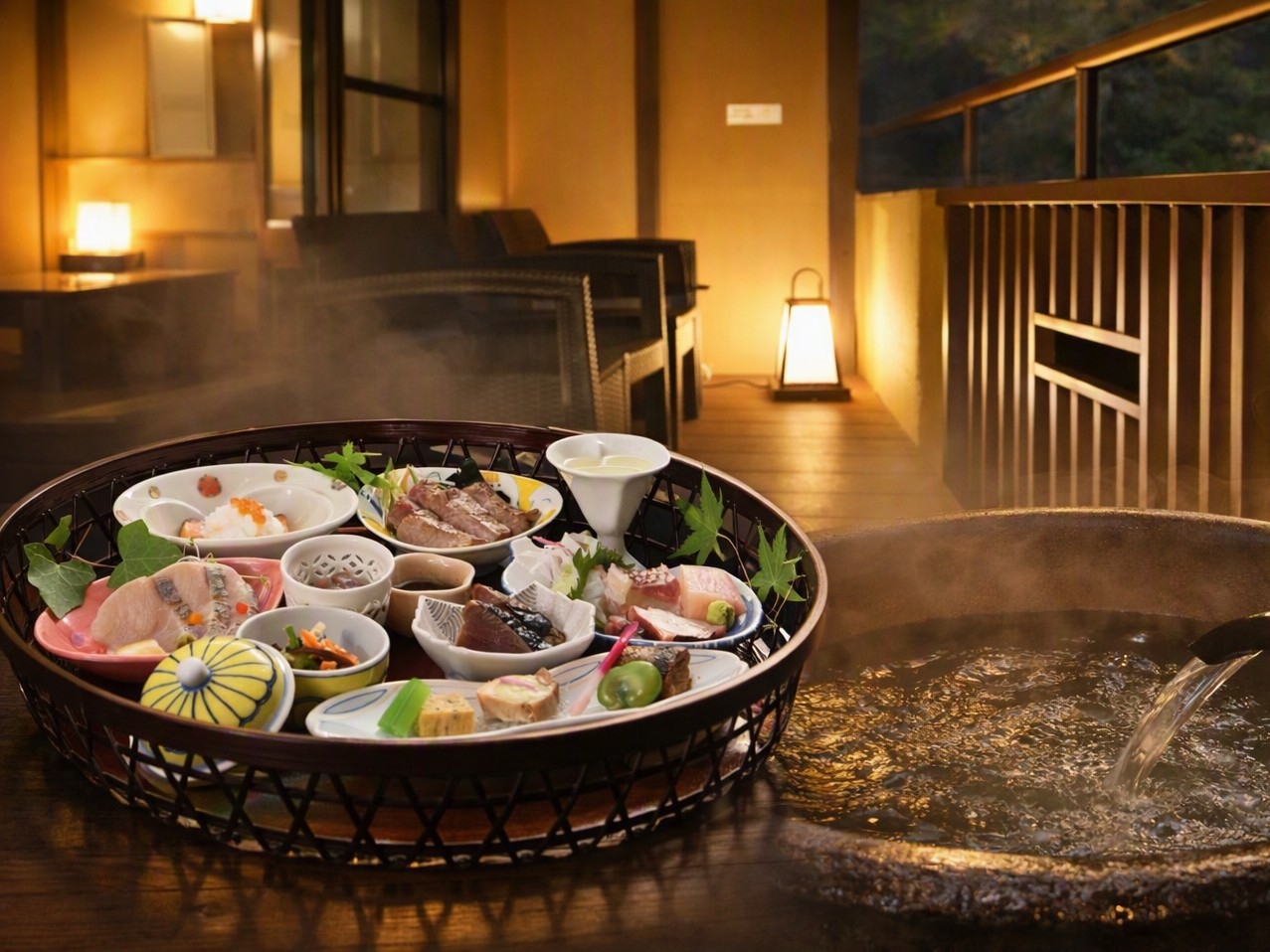 【5％OFF】【楽天限定】【冬季限定】「宙のおと」×お部屋食で桃鯛とブリヒラの出汁しゃぶ