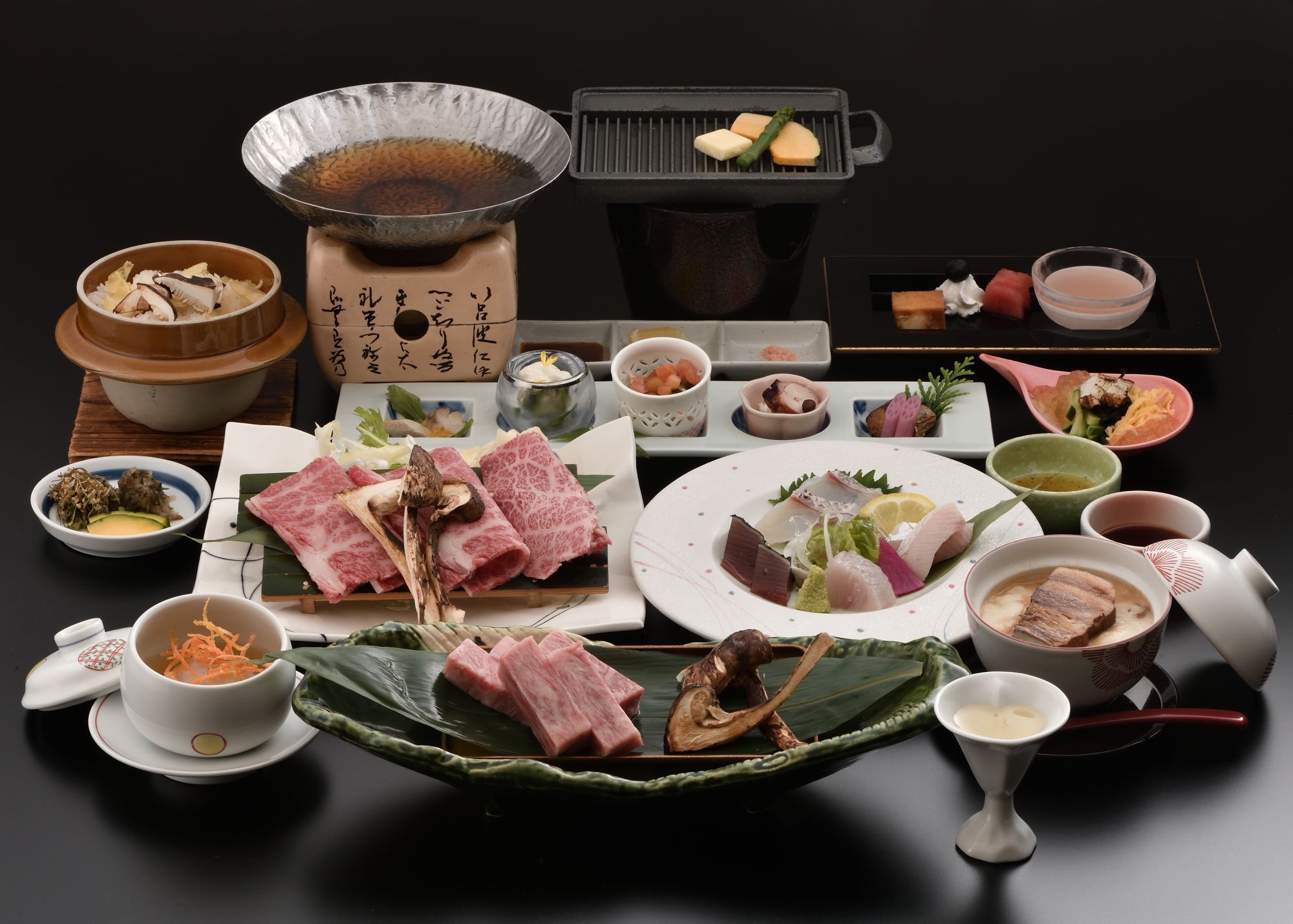 【9月〜11月｜はなれ観月亭限定】松茸と奈義和牛会席〜秋の香りと、こだわり食材を堪能〜