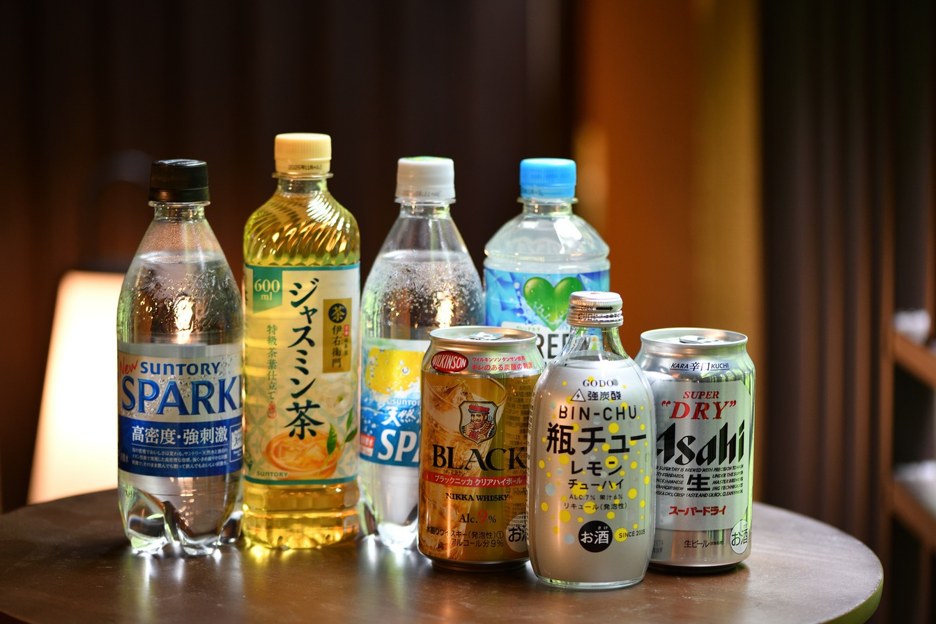 観月亭のフリードリンク