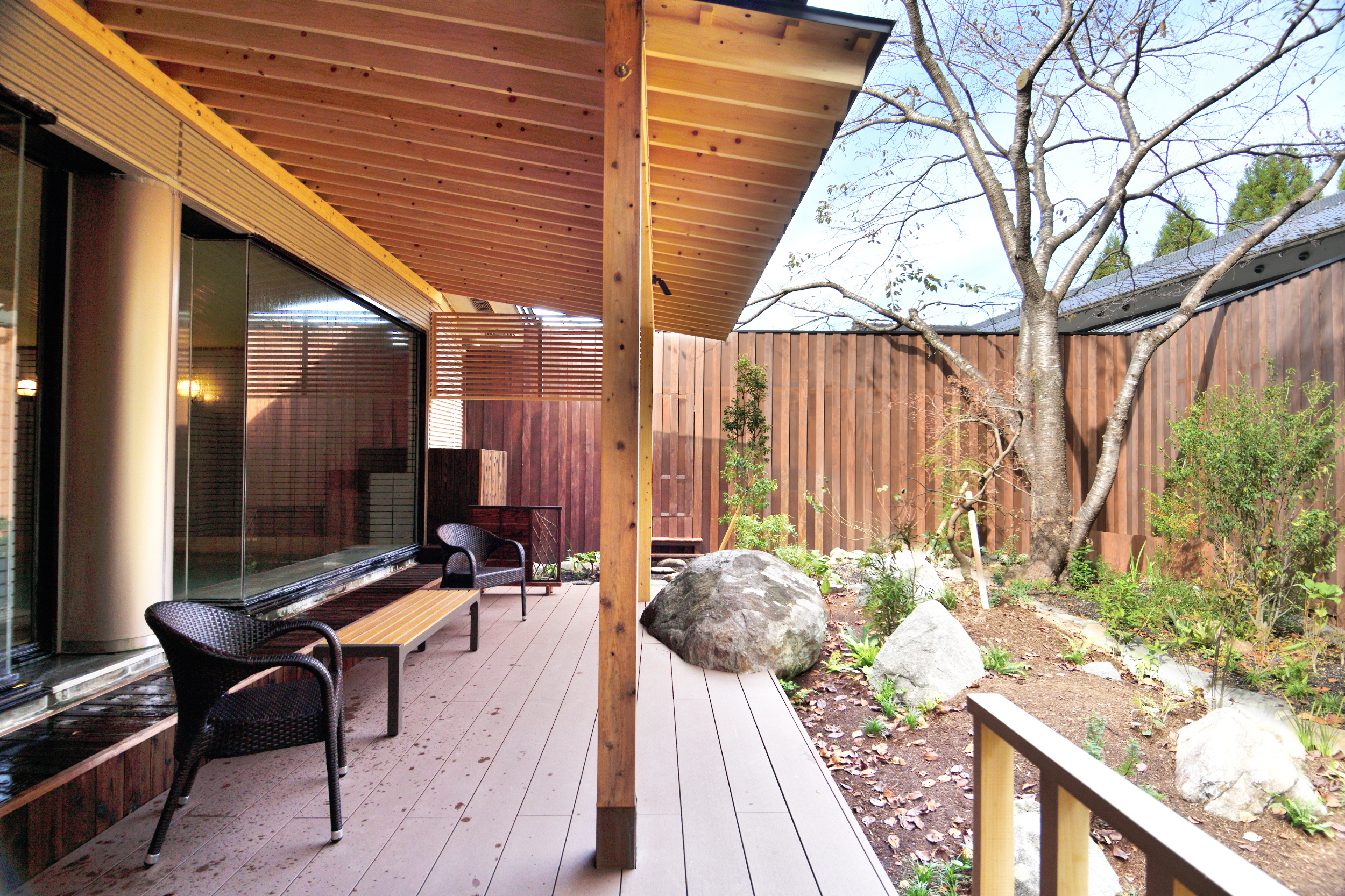 温泉大浴場「朝景」露天風呂テラス