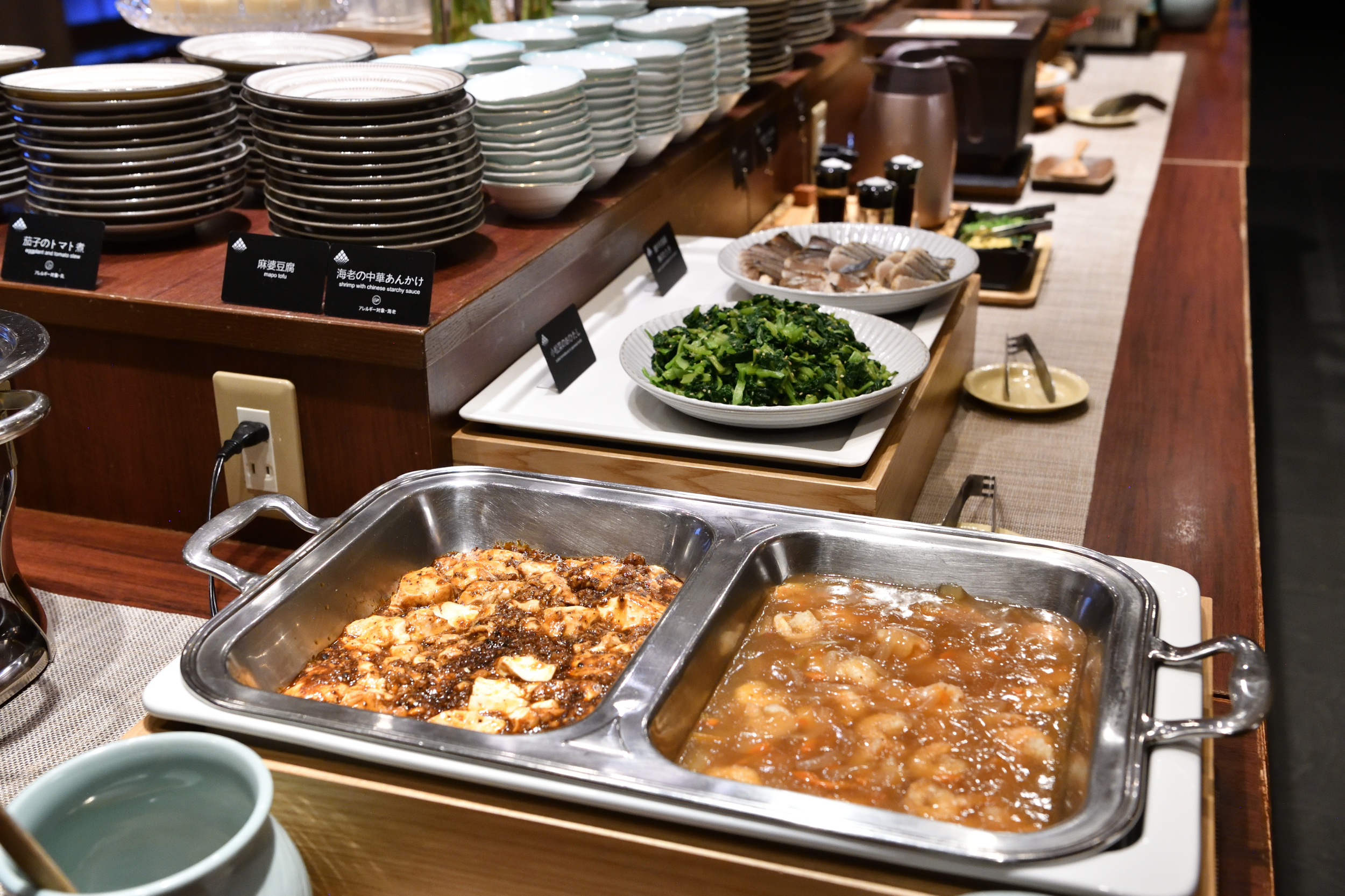 朝食ビュッフェ会場