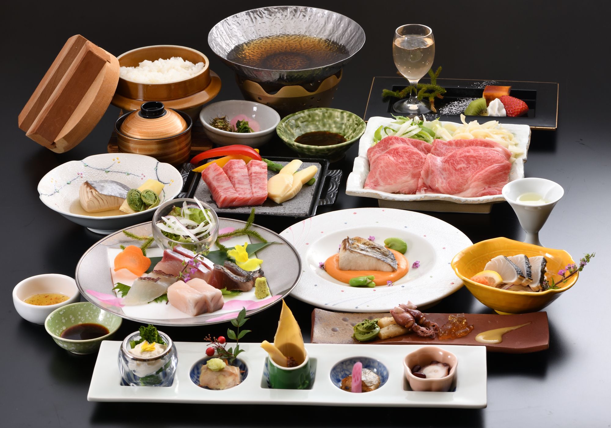 岡山鰆と奈義和牛会席