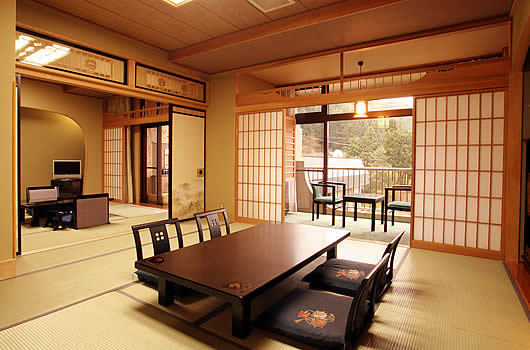Room with open-air bath, Meigetsu no Ma
