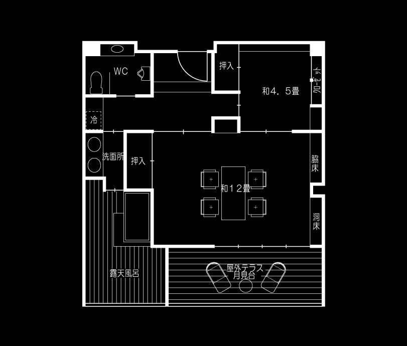 農鳥岳　間取り2