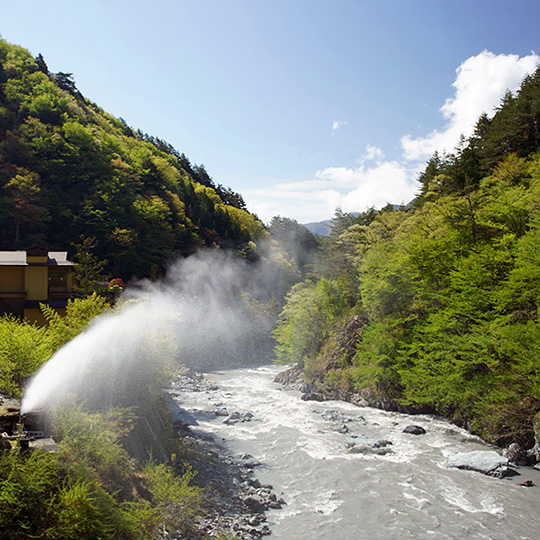 温泉の吹き出し
