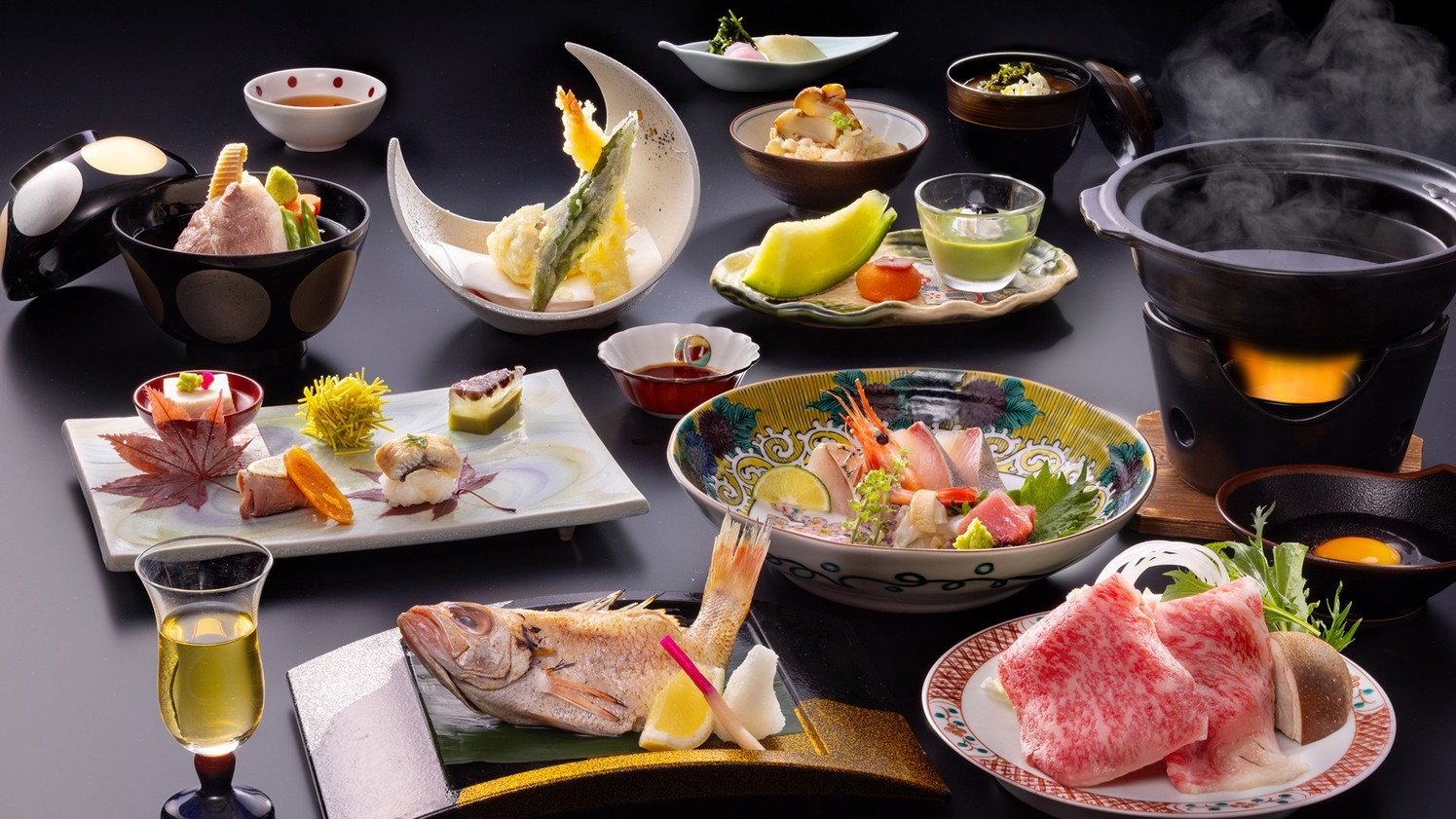 【冬の3大美味】のどぐろ・能登牛・加能蟹を一堂に〜加賀の地酒と愉しむ美食の饗宴（べにはな）