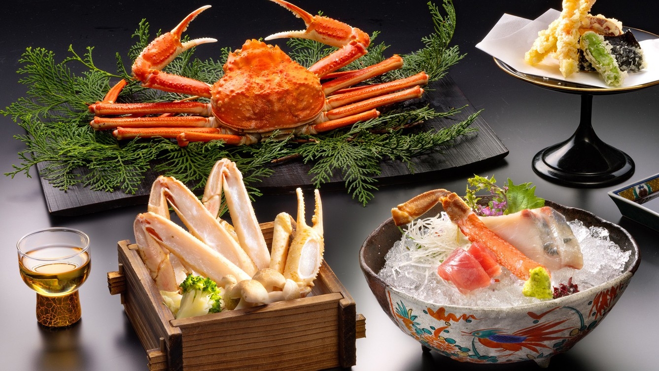 【さき楽60日前2000円お得　ズワイ蟹会席】1.5杯のズワイ蟹とフリーフローを愉しむ贅沢なひととき
