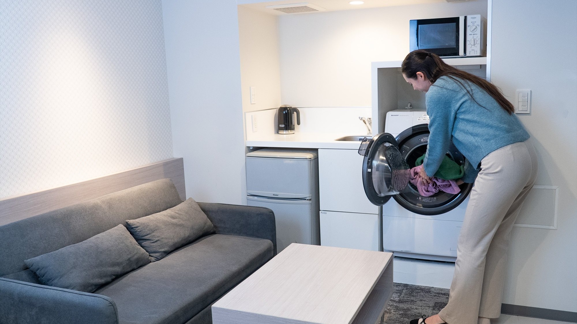 ◆スーペリアツイン23平米｜洗濯機