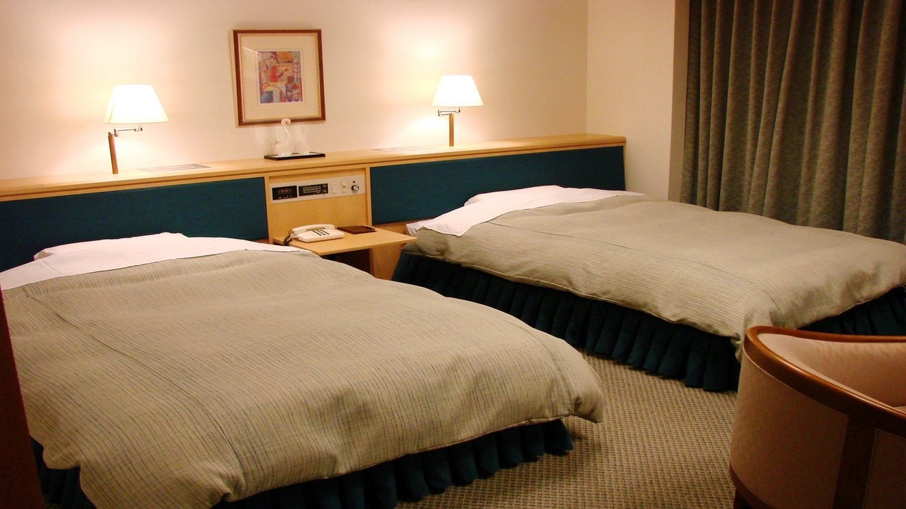 39㎡で広々ワンランク上の滞在◇◆◇デラックスツイン◇◆◇┃素泊り┃駐車場無料