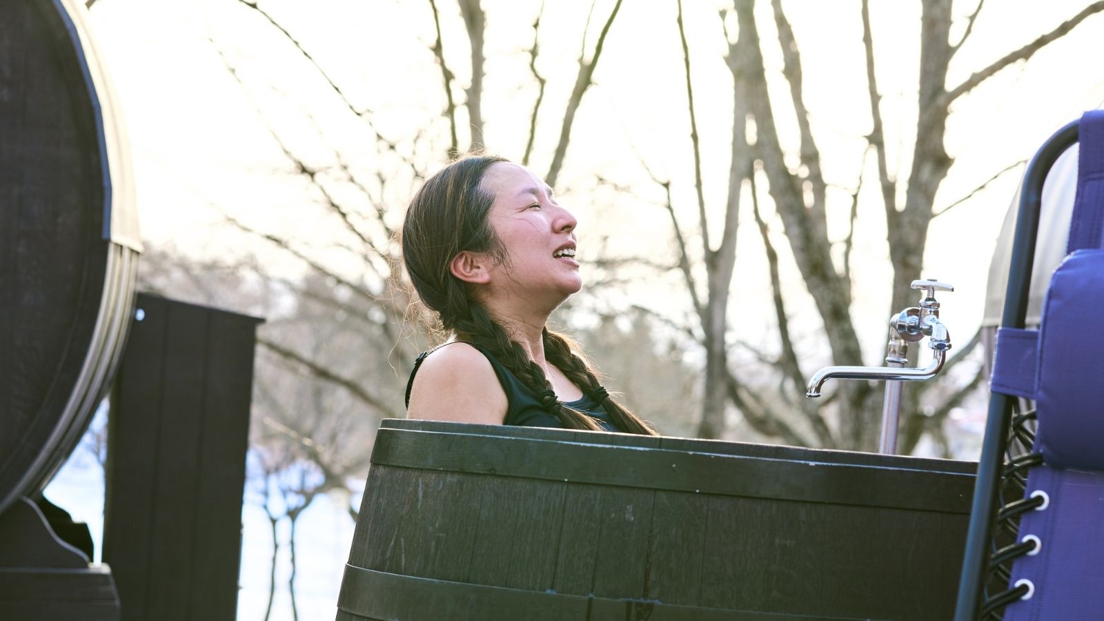 ワイン樽水風呂