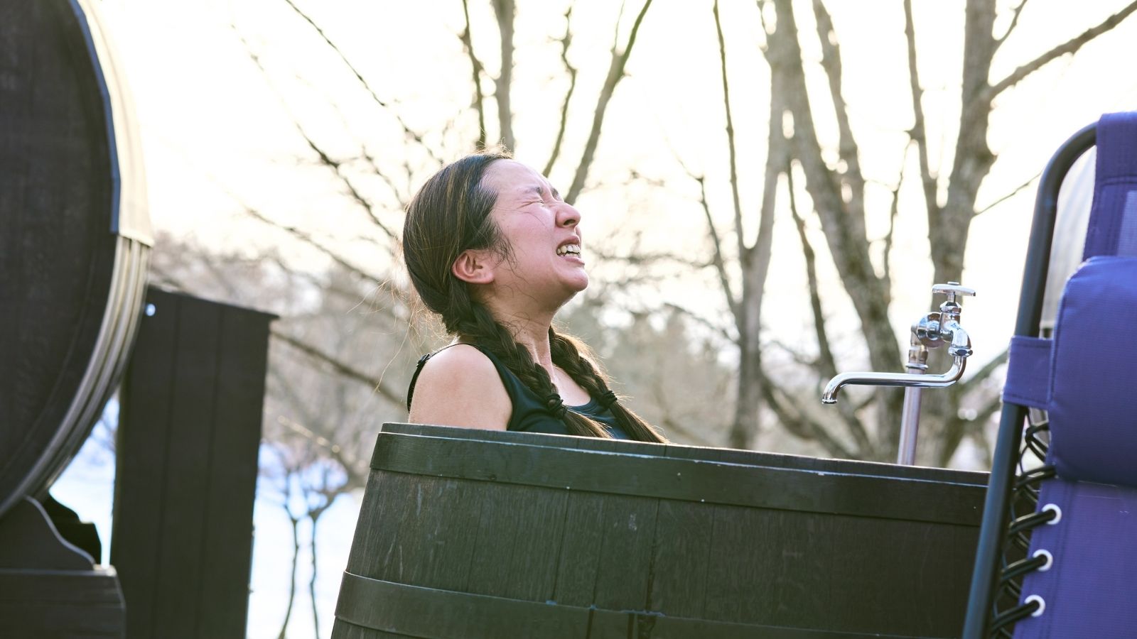 ワイン樽水風呂