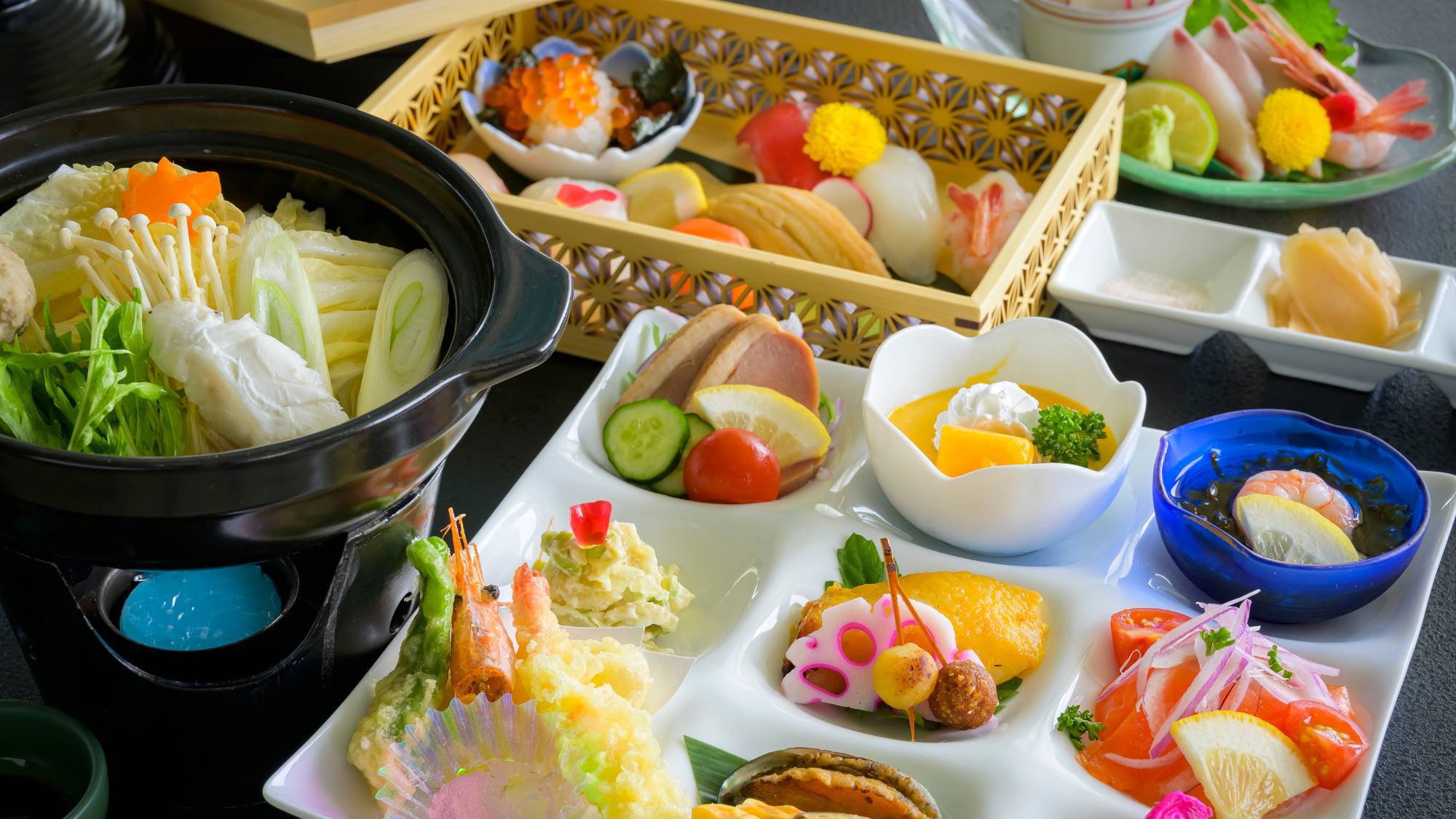 【さき楽60〇VILLA TAKASU】早期予約で20％OFF〇海鮮三昧！〇えちぜん寿司御膳「海彩」