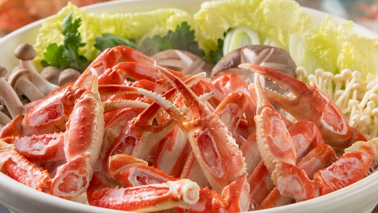 【選べる鍋物★蟹・海鮮・牛すき焼き鍋】旨味たっぷりの鍋で心温まるひとときを＜冬の匠＞