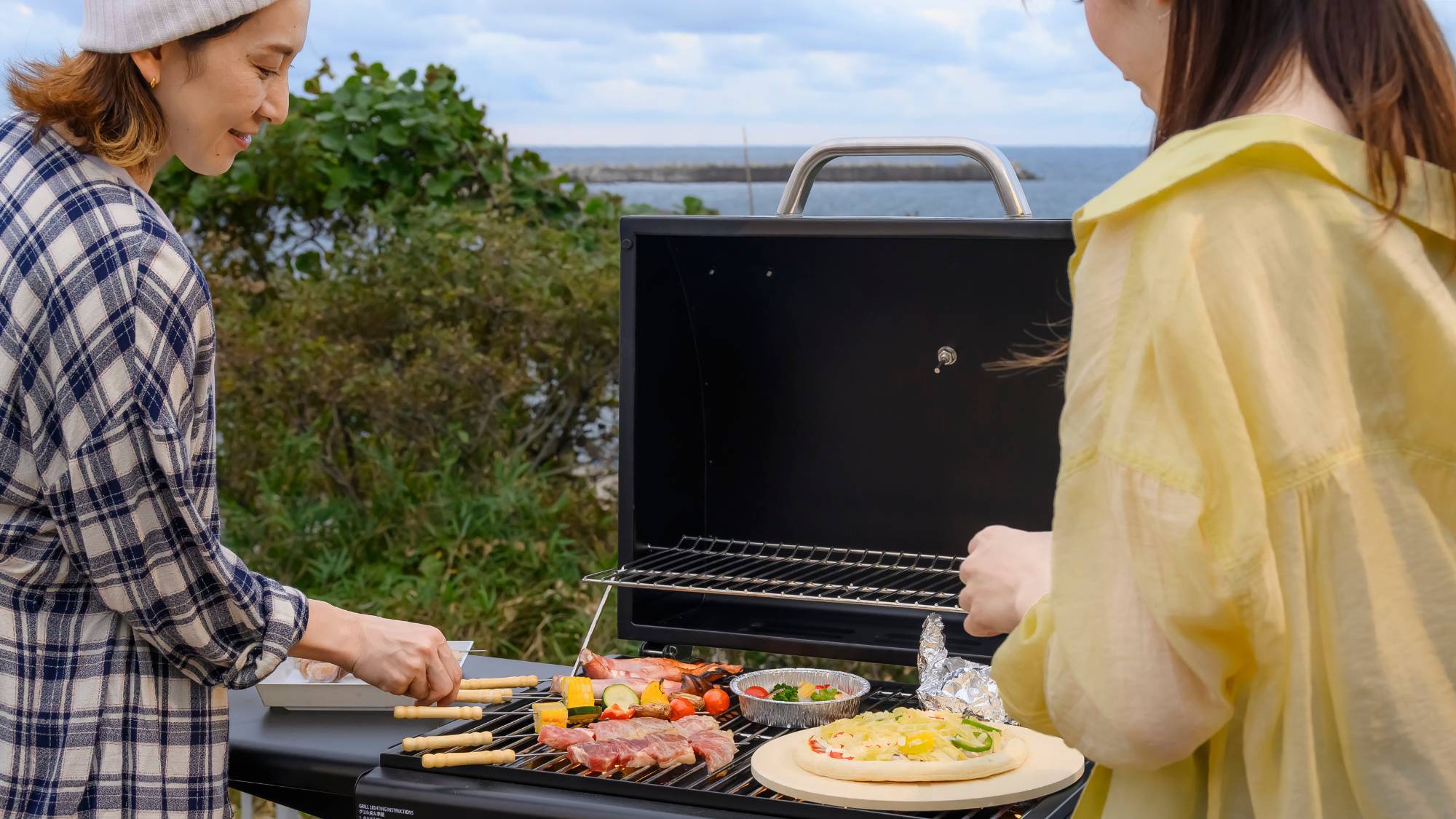 【グランピングの季節到来】海のHANARE〇豪華海の幸＆牛＆鮑付エグゼBBQ「夏の夕映ーYUBAE」