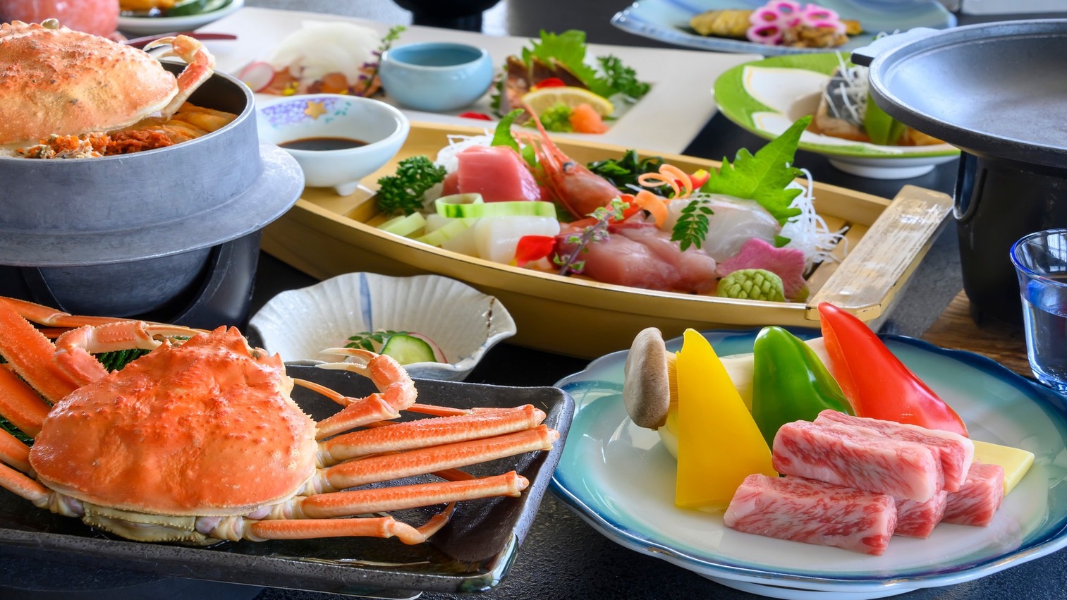 【年内限定〇せいこ蟹付★冬の極み】せいこ蟹丸ごと１杯・せいこ釜飯に「牛ロースステーキ」をプラス！