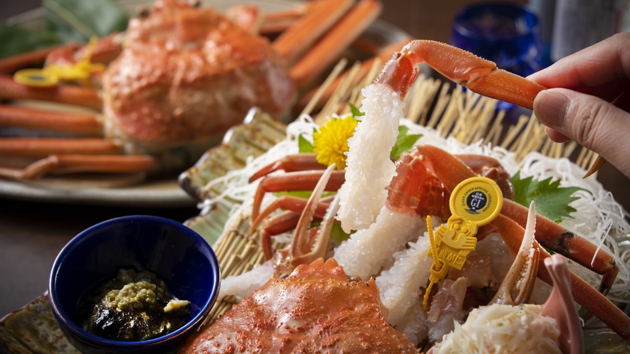 蟹満喫コース★ゆで蟹、蟹刺しどちらがお好みですか？