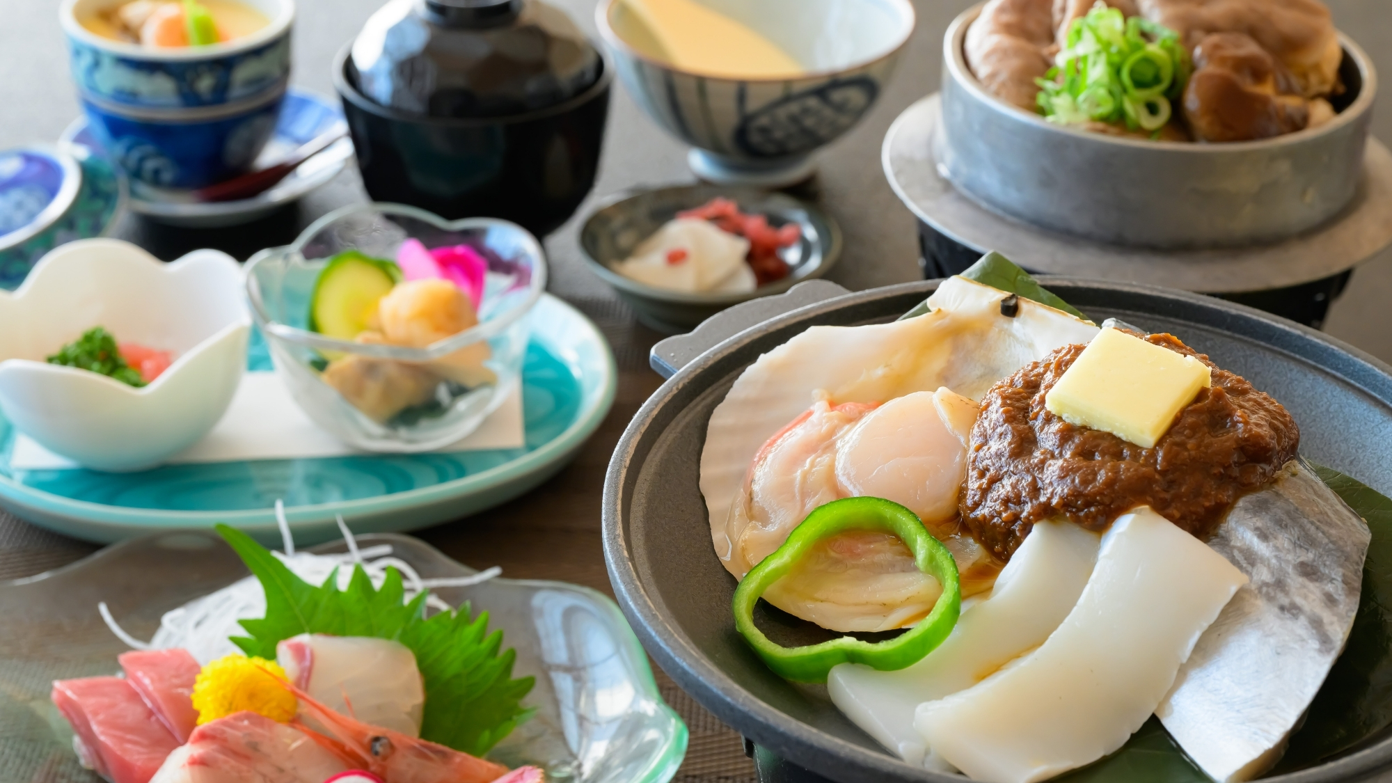 選べる秋の釜飯付プラン！鮑・若狭甘鯛・若狭牛すき風からお好きなものを♪