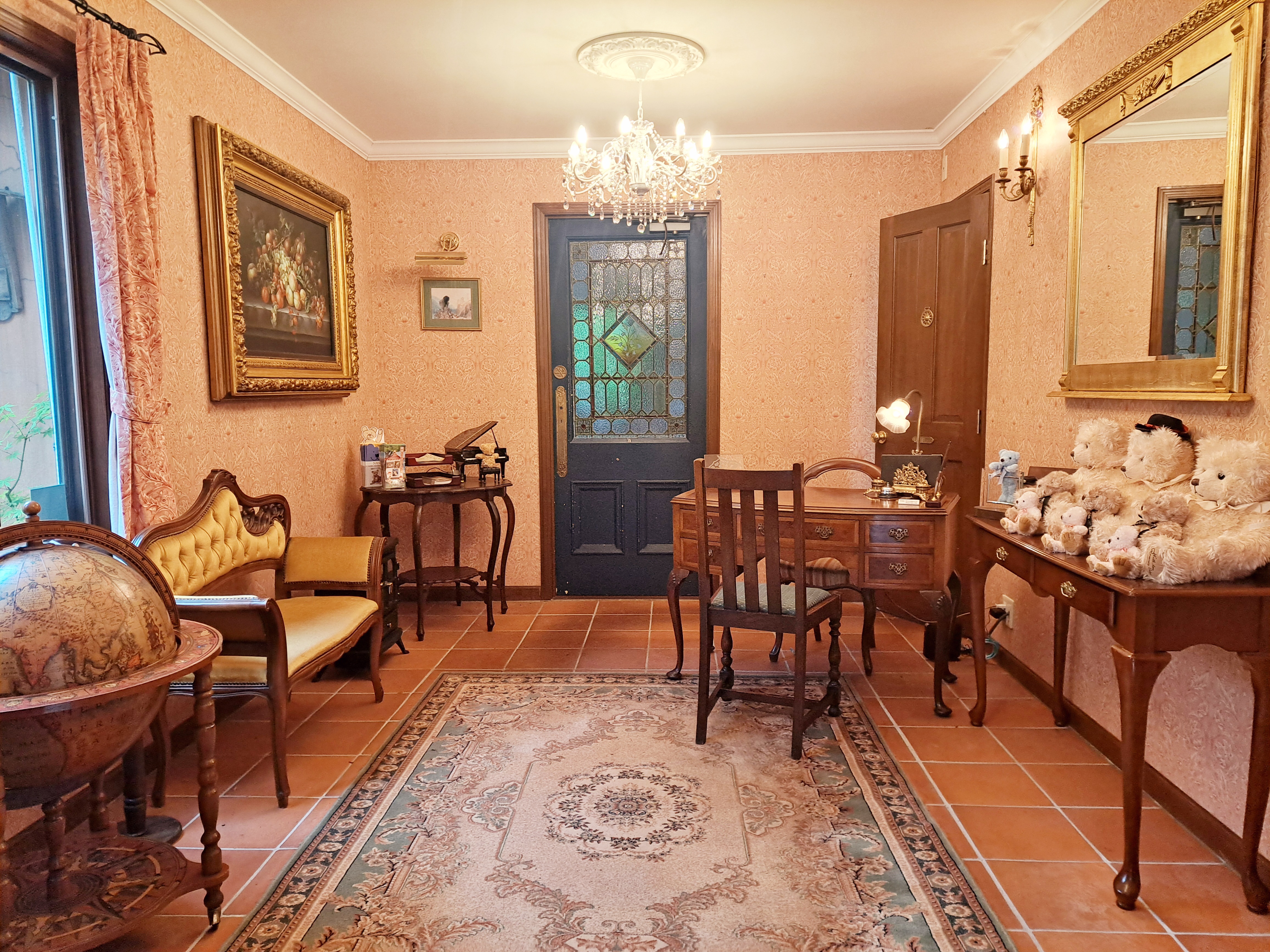 レセプション棟のフロント