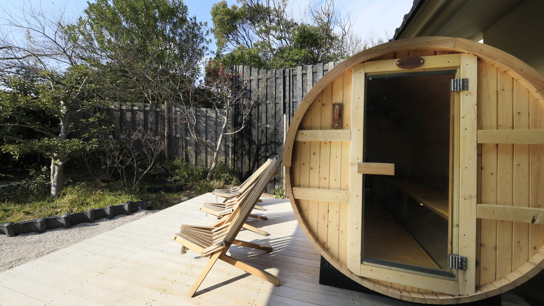 【大浴場／サウナ】露天風呂エリアにございます