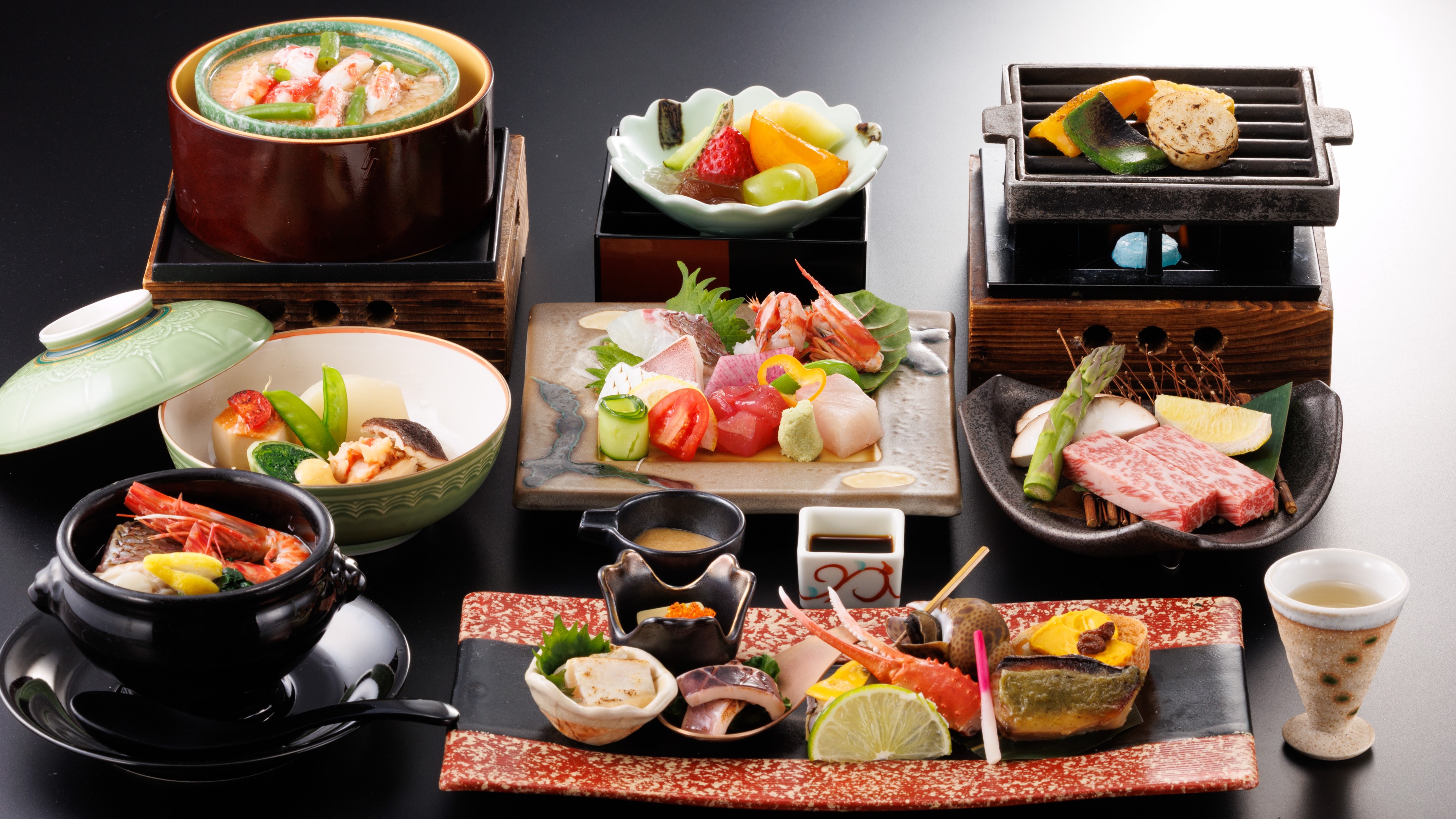 【夕食／特選会席】鳥取和牛を堪能できる会席料理　※一例