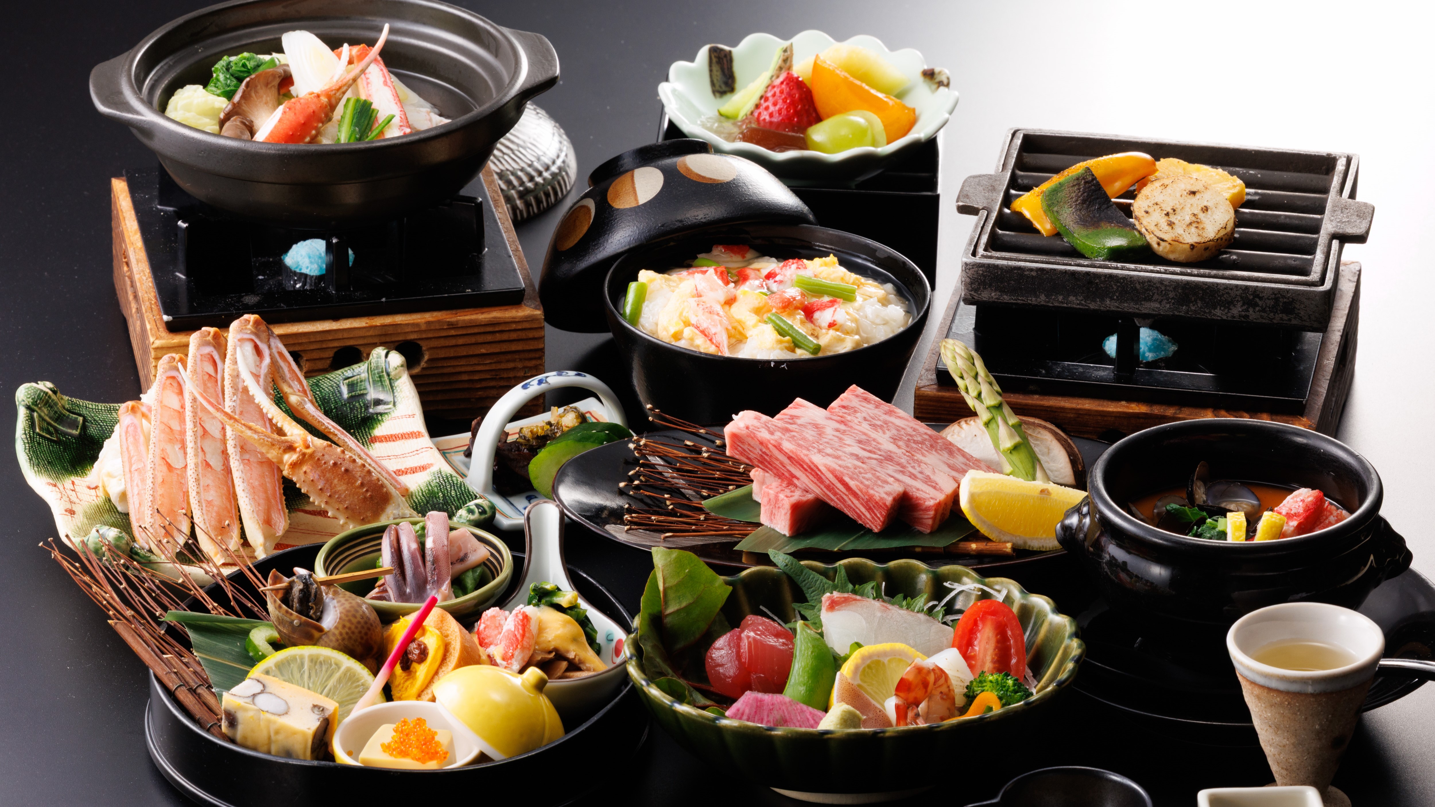 【夕食／牛蟹会席】山陰の食を堪能　※一例