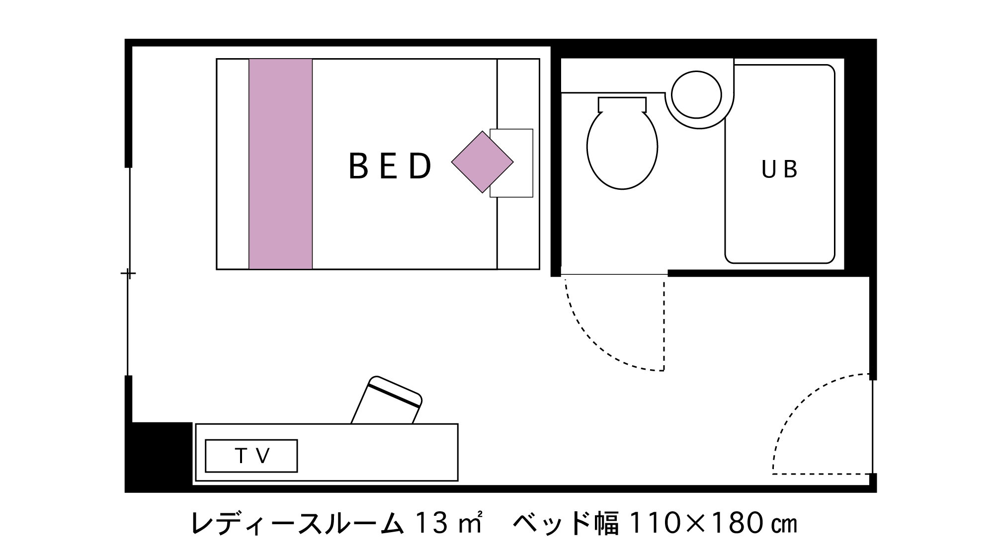 レディースルーム　間取り図