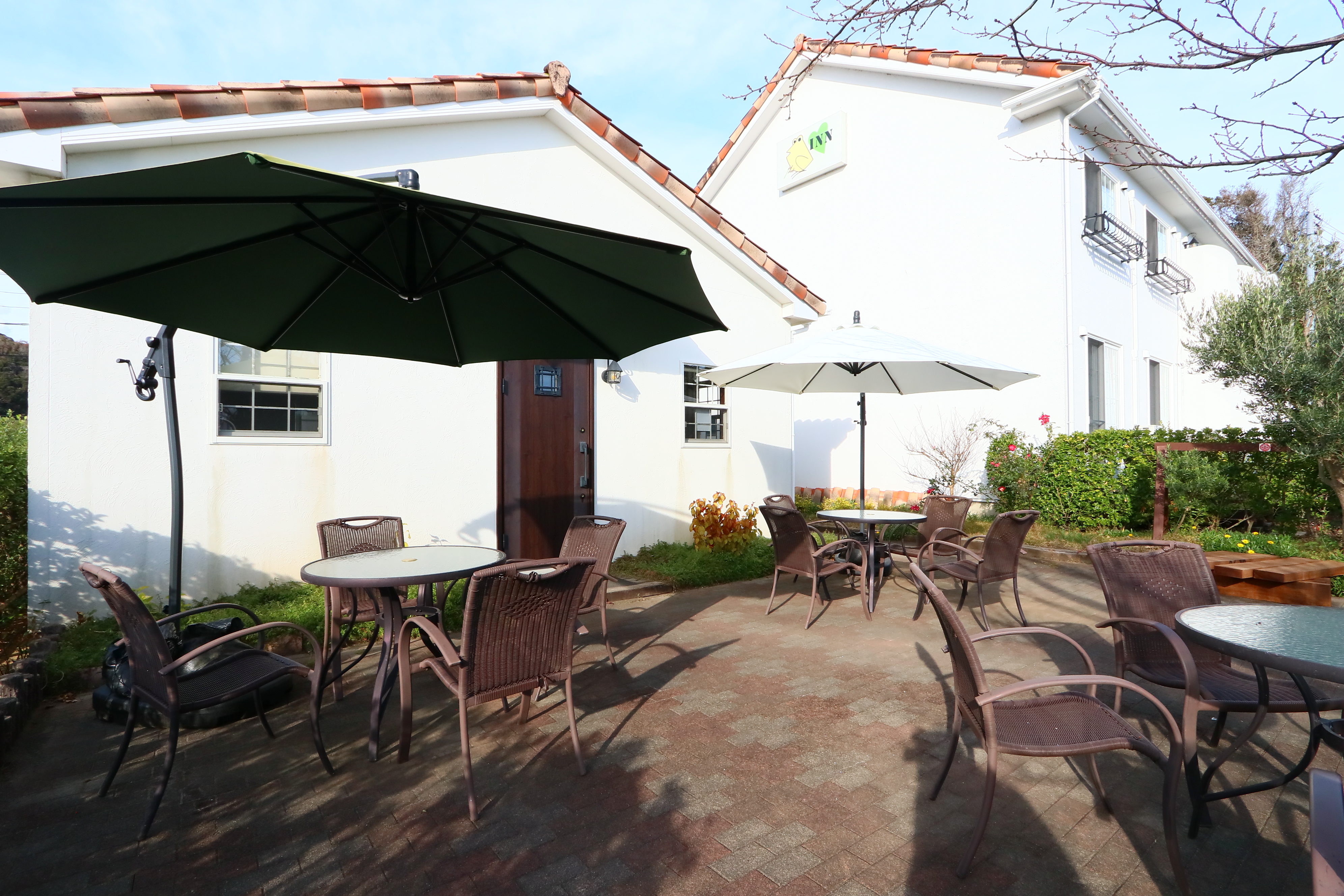 ひだまりINNの中庭