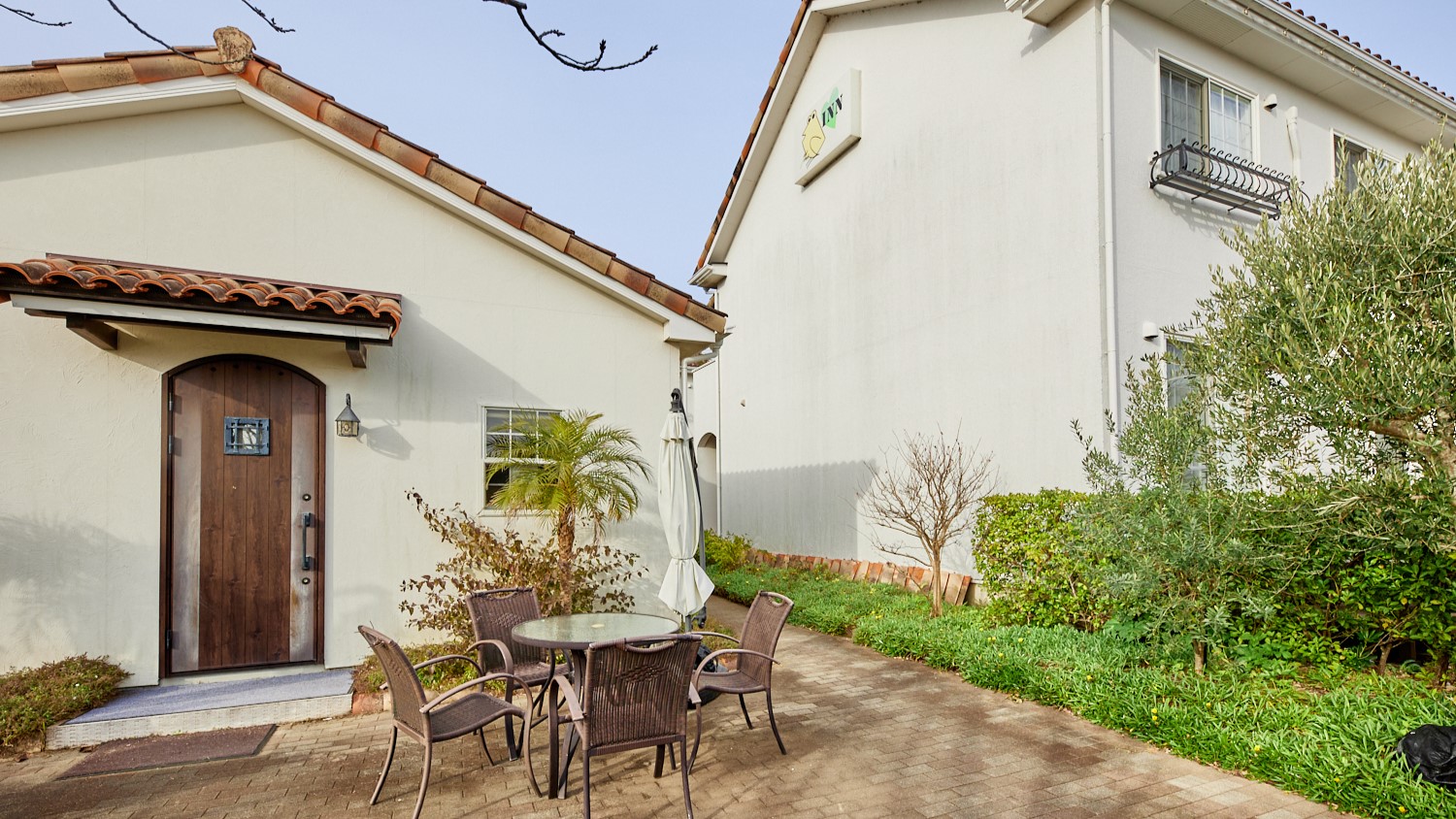 ひだまりINNの中庭