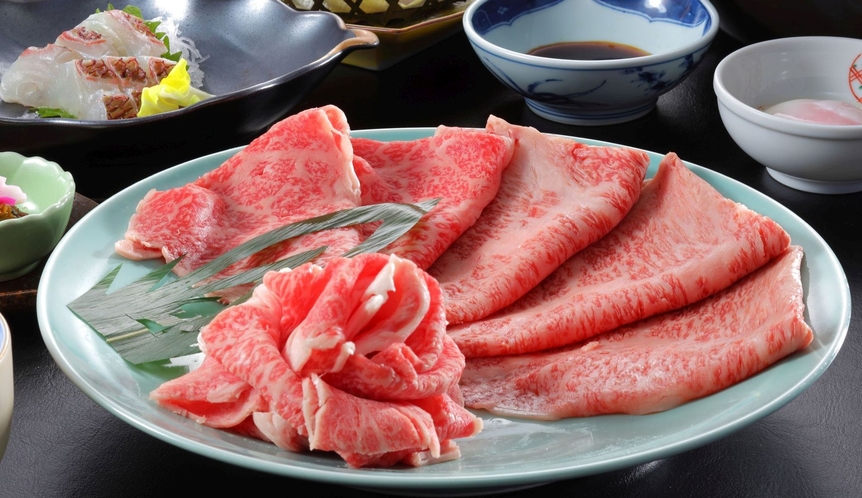 【米沢牛×蔵王牛すきしゃぶ和膳】日本三大和牛「米沢牛」と希少な「蔵王牛」の食べ比べ