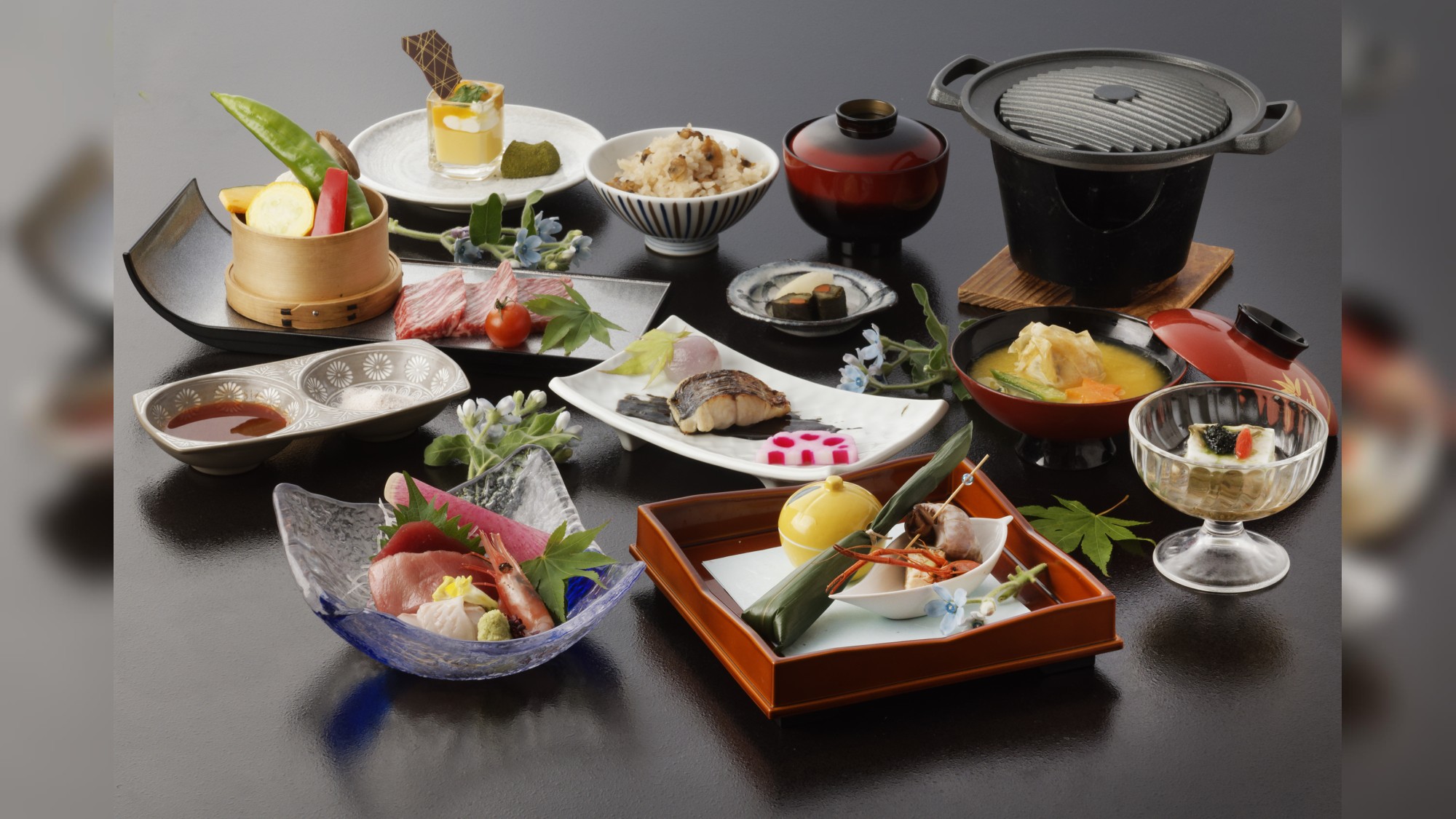 季節の会席コースの一例<2023年夏>