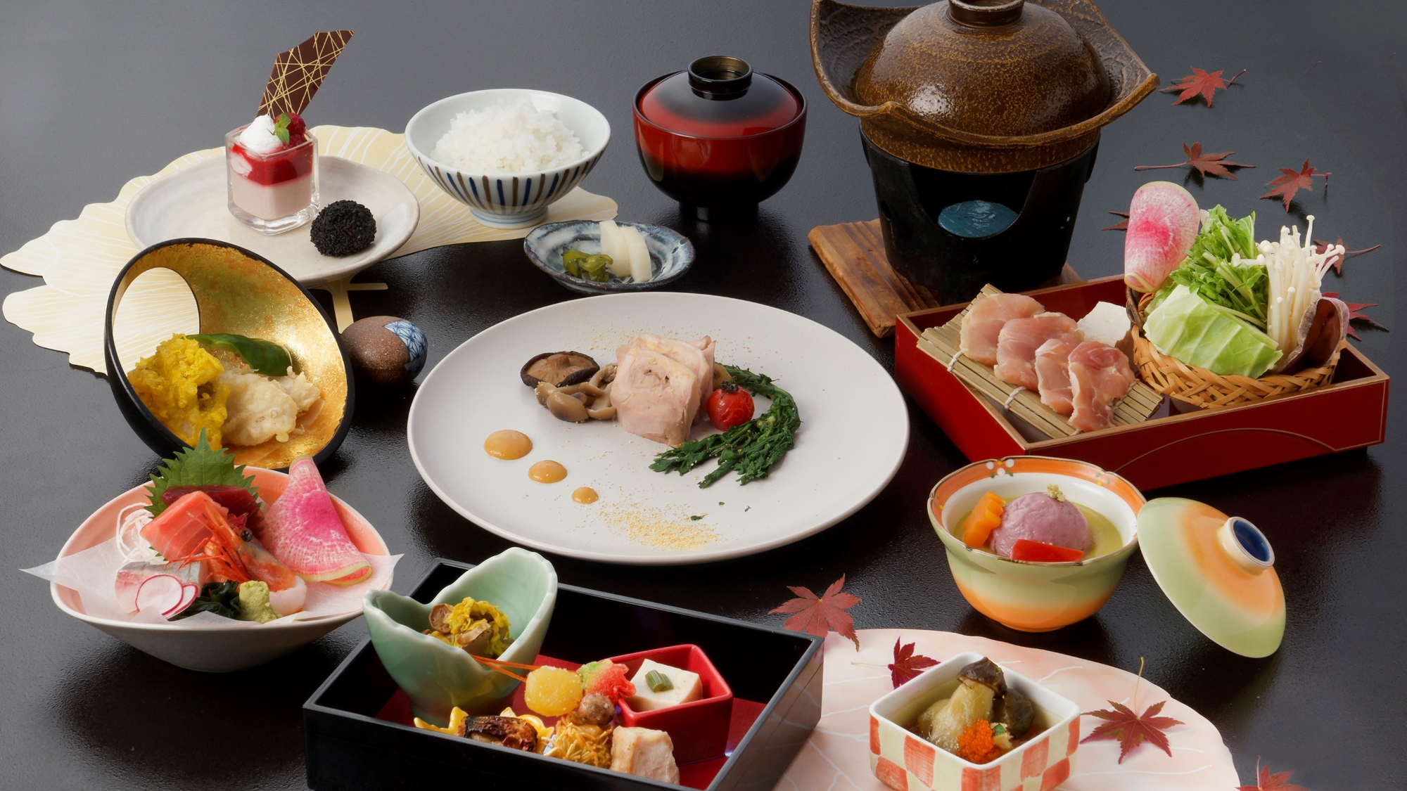 川俣軍鶏コースの一例<2023年秋>