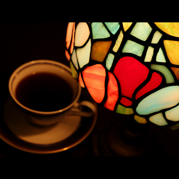 アンティークなライトも素敵なレトロモダンな館内です