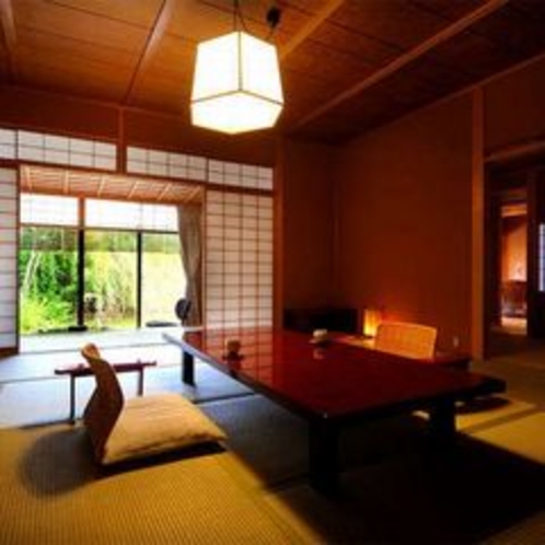 【客室E1タイプ一例「梔」】　家族旅行や友達と大勢での旅行にピッタリのお部屋です。