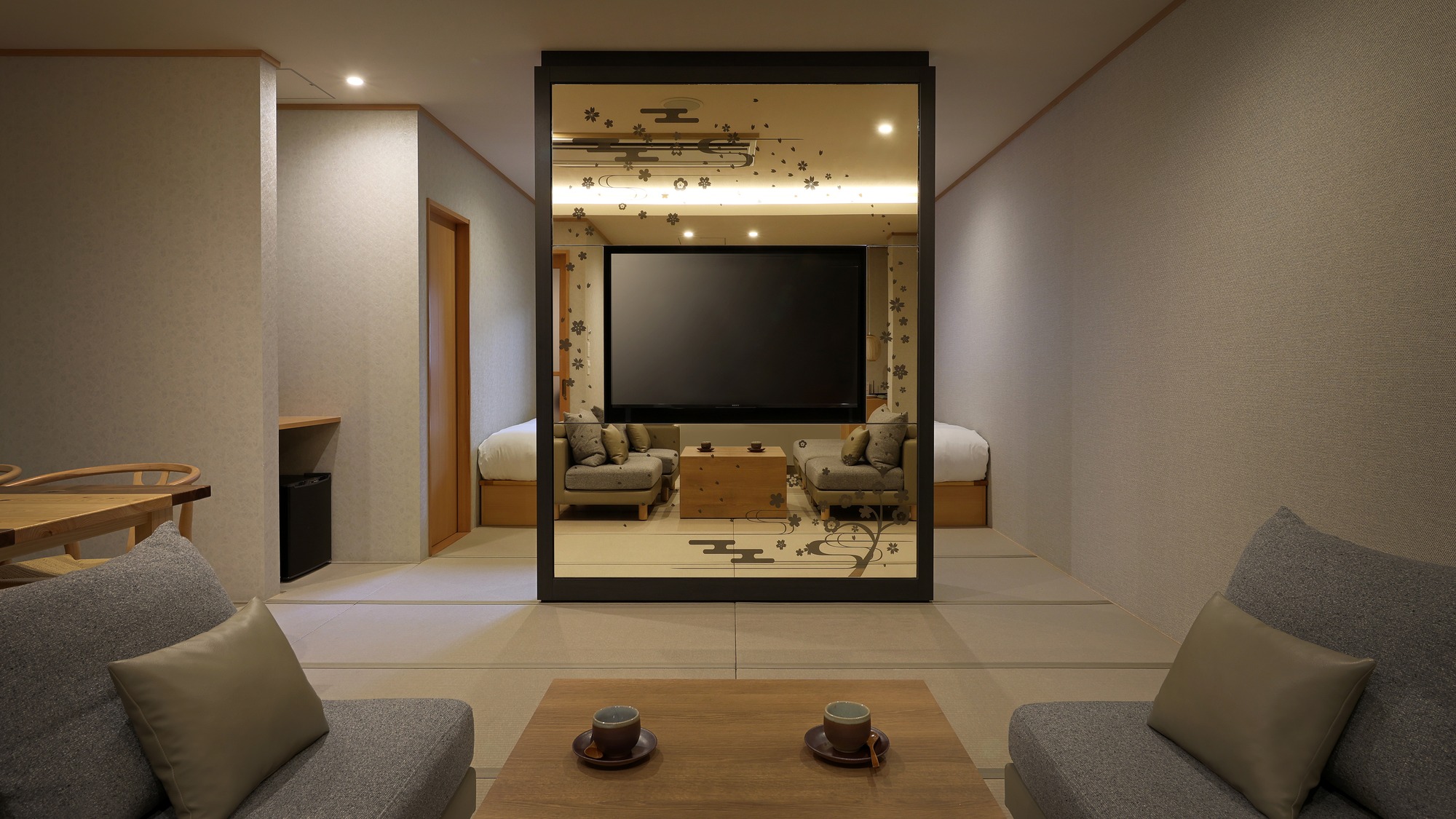 【花】半露天風呂付和洋室（本館つるや）