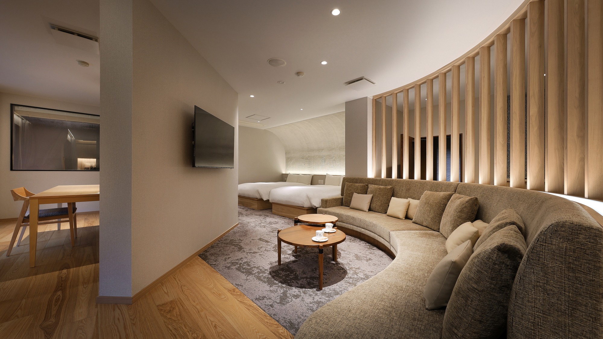 【風】源泉かけ流し内風呂付洋室（別邸美月庵）