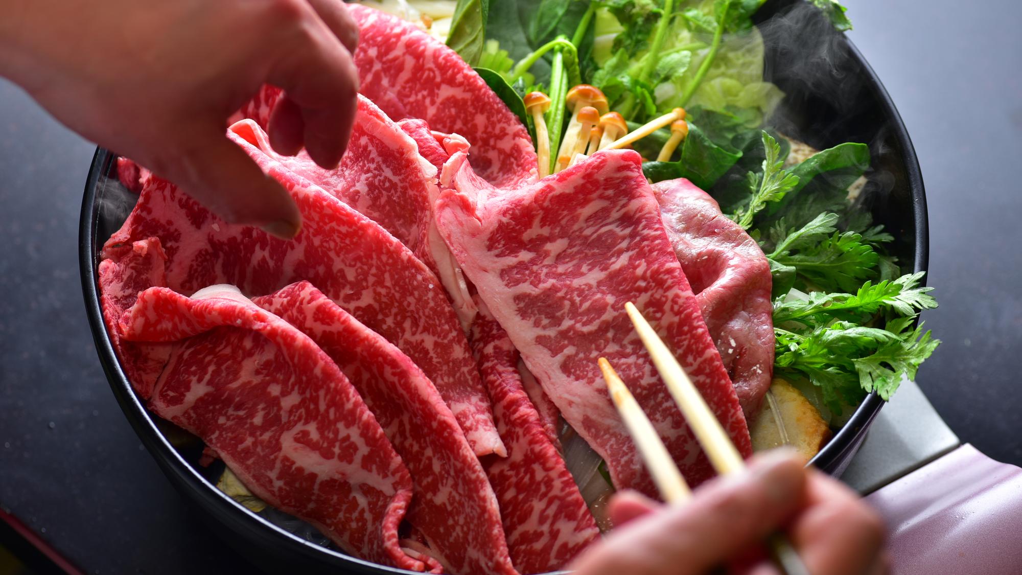 上州牛すき焼き料理（お料理一例）