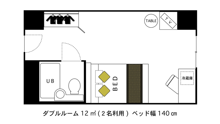 ダブル間取り図