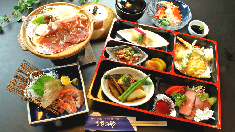 【アドベンチャーワールド・とれとれ市場まですぐ！】日本三古湯の名湯と老舗仕出し料理屋の味をご堪能♪