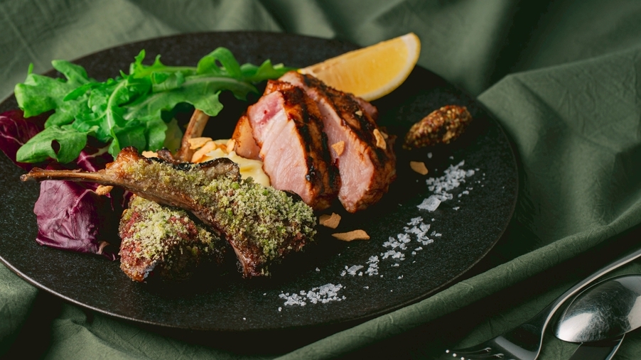 【グランピング施設利用プラン】2食付｜厳選された自然の素材を楽しむ！シェフ特製イタリアンコース