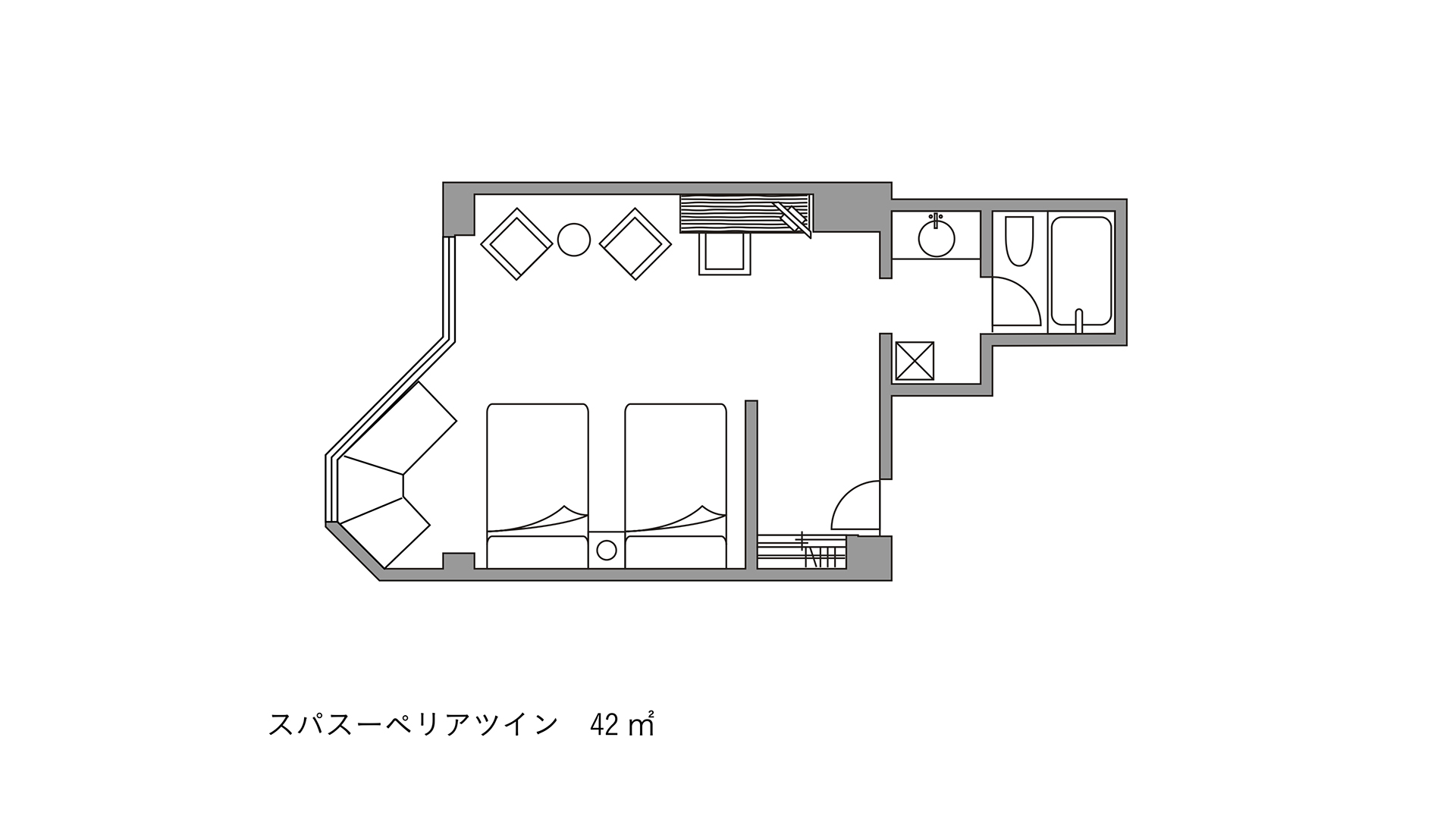 スパ スーペリアツイン（2F）