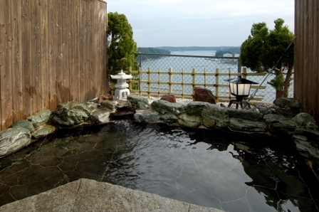 Private open-air bath
