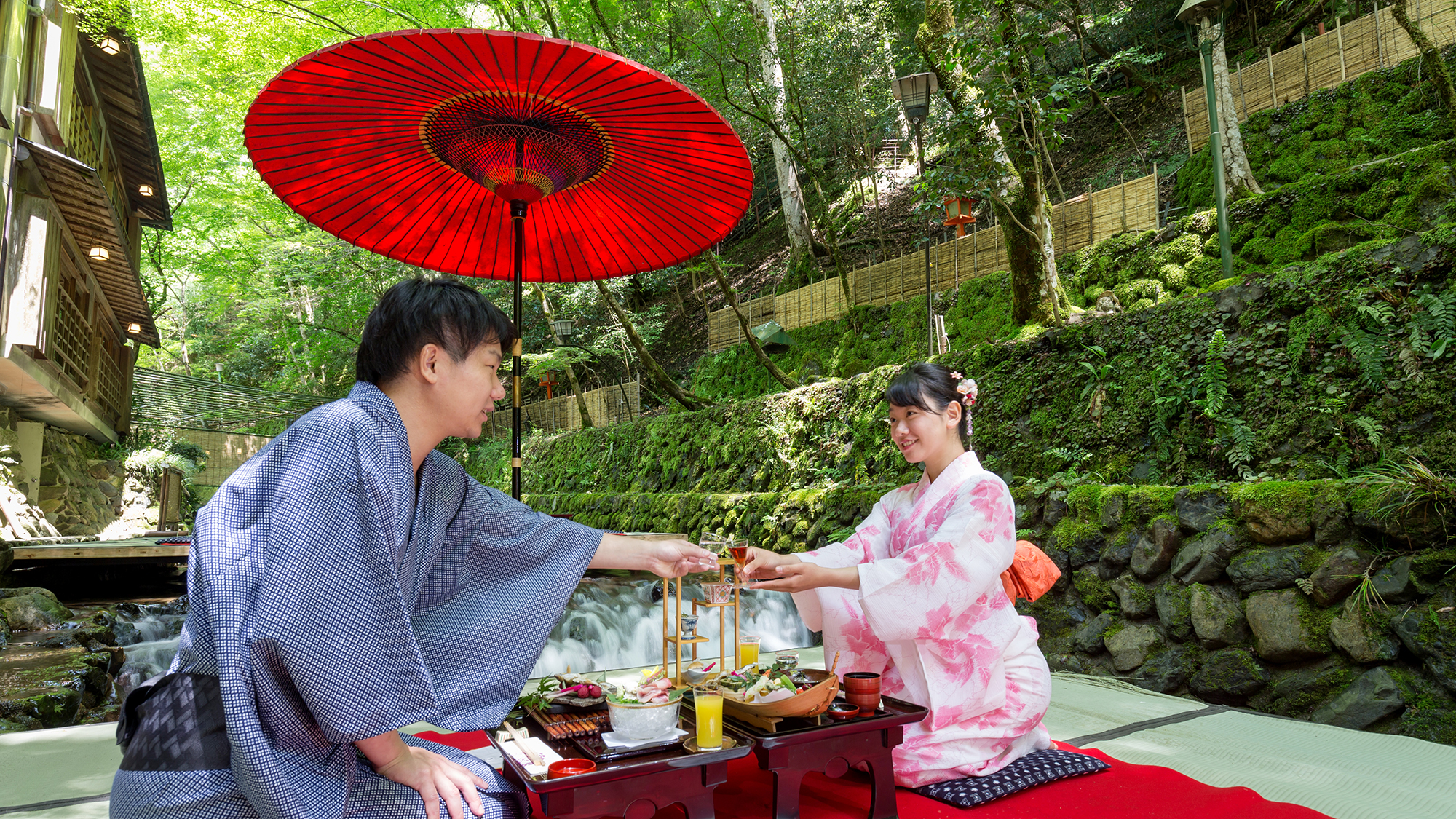 ■川床でお食事■